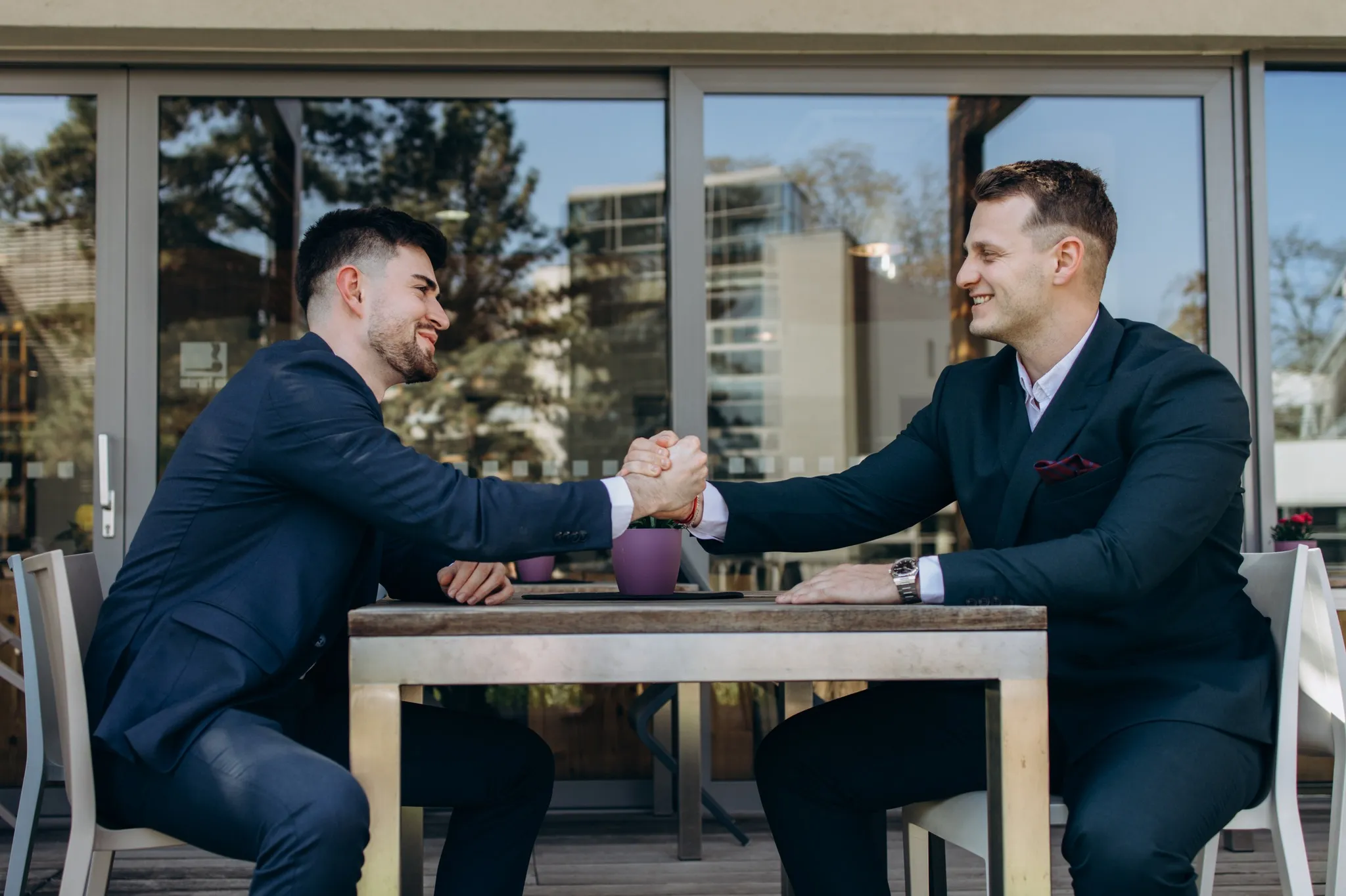 Filip Mikšovský s členem týmu